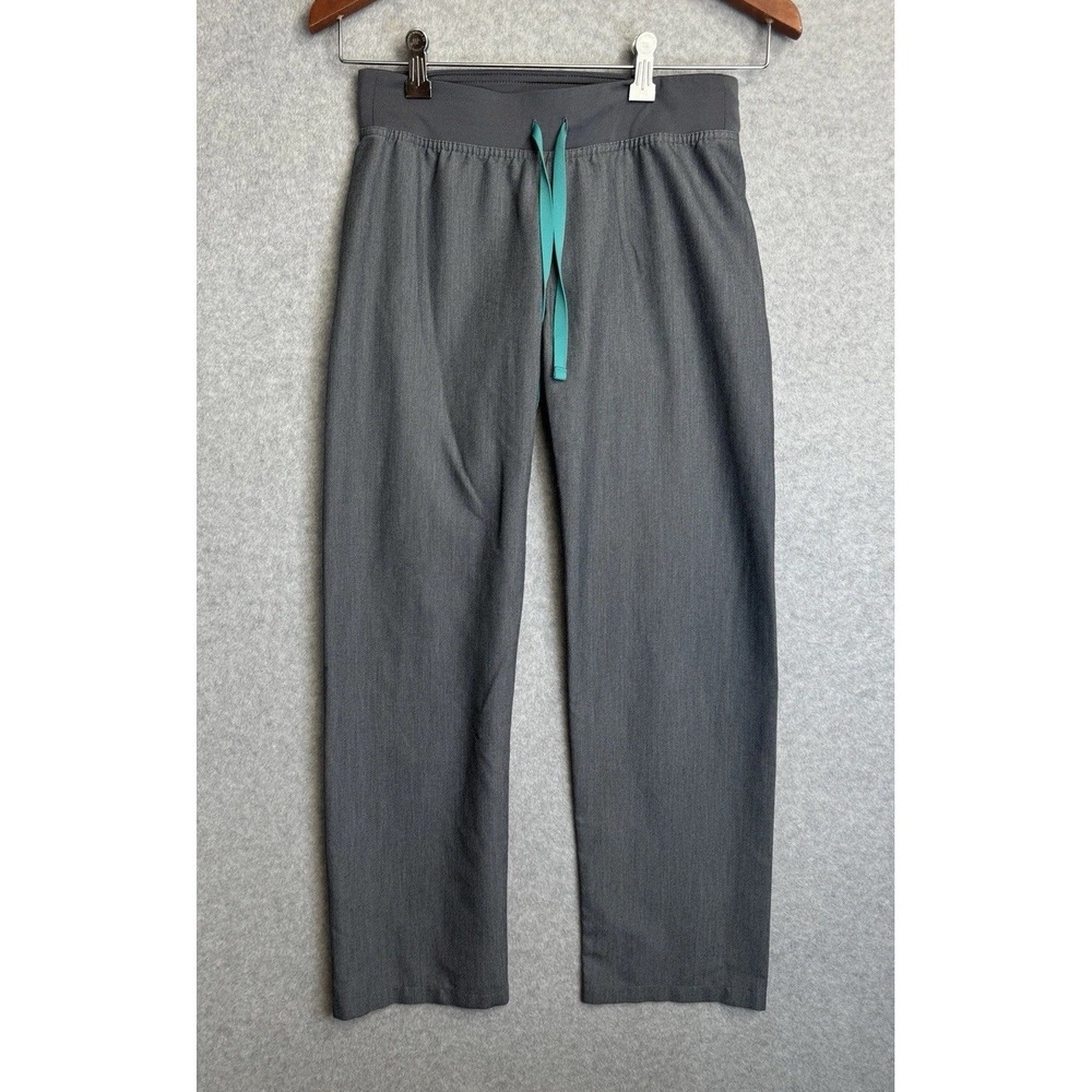 FIGS XXS Petite Gray Scrub Pants Technical Collection Livingston Straight Leg